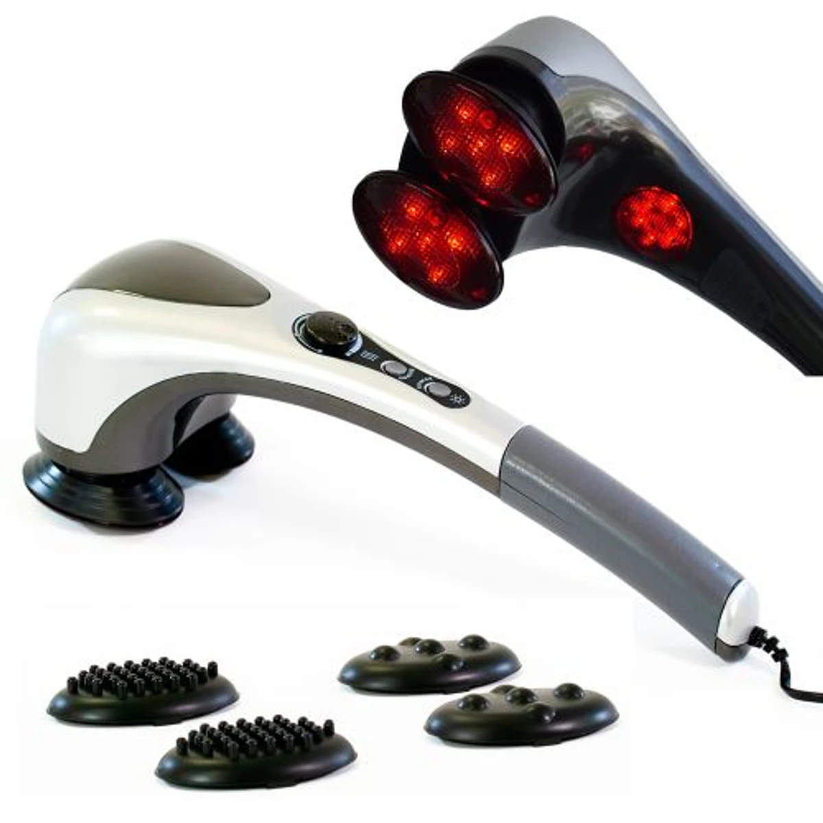 Double Heads Heating Massager