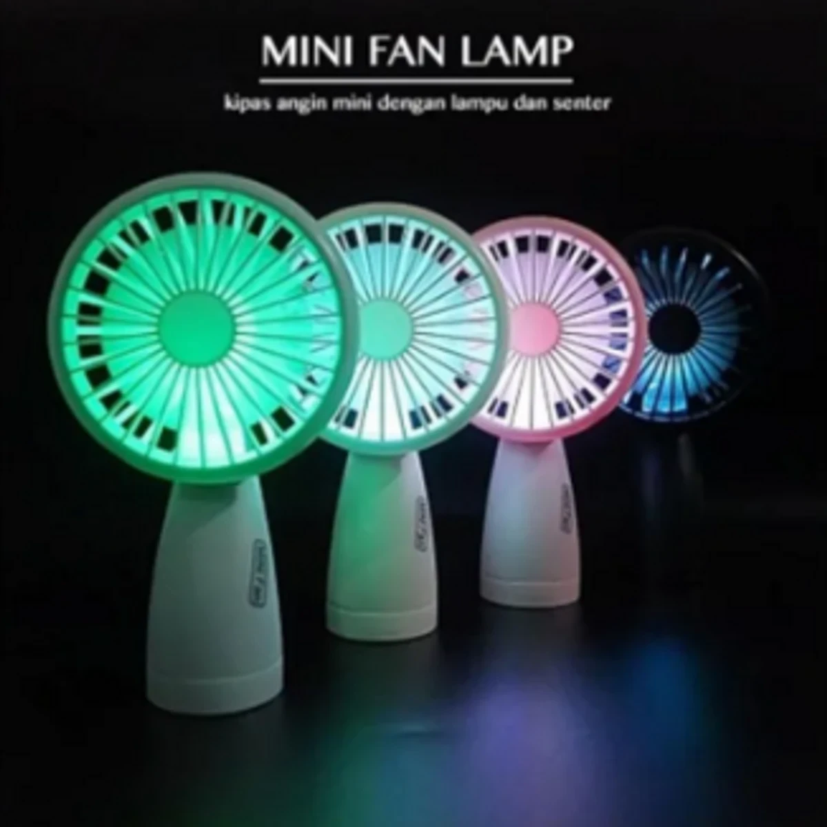 Mini USB Rechargeable Portable LED Lighting Fan