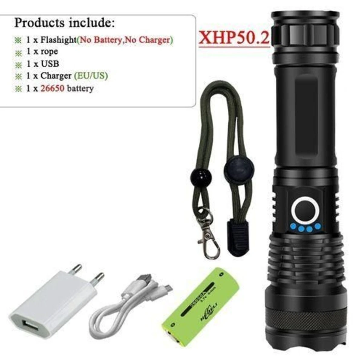 Flash Light Rechargeable