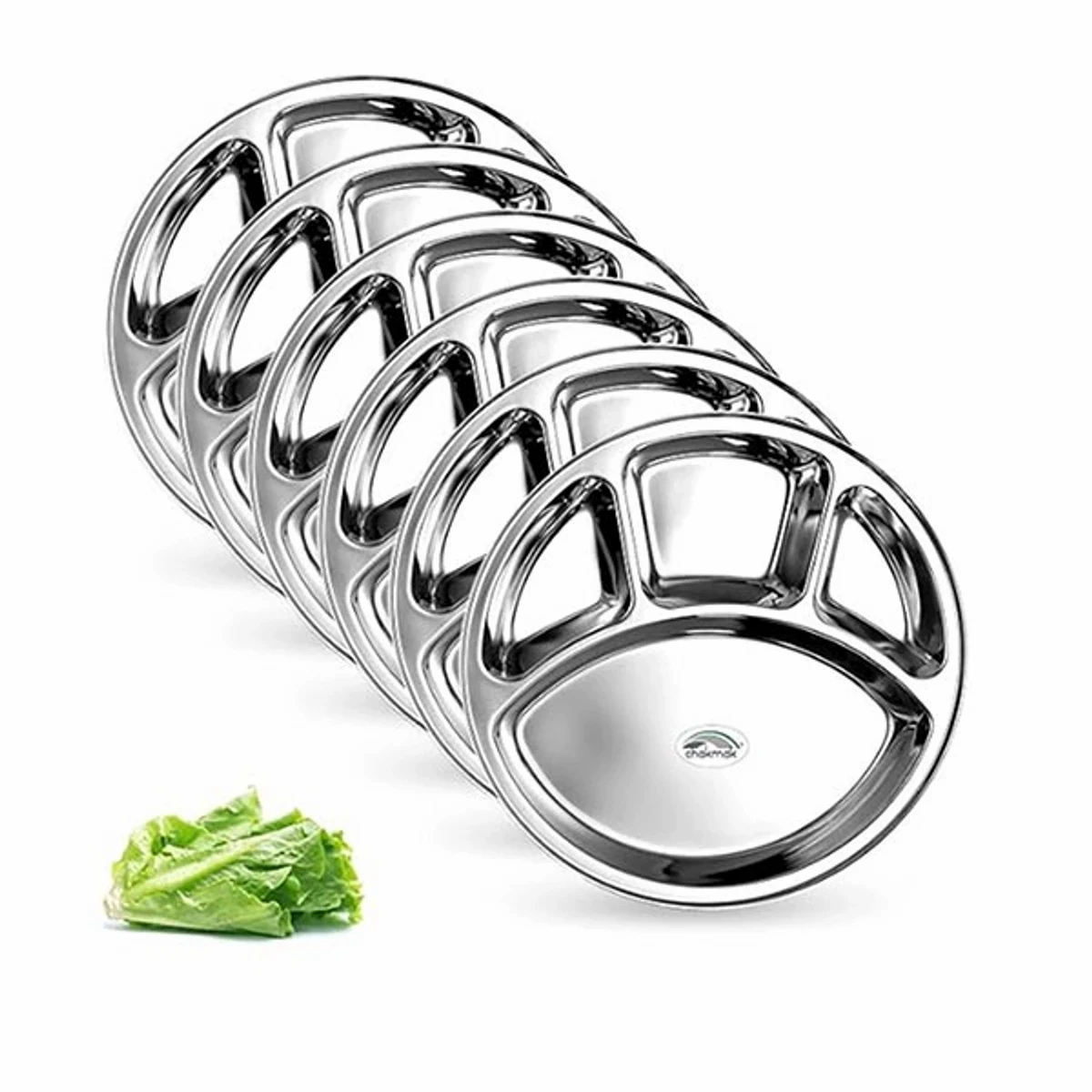 Stainless Steel 4 Chamber Lunch & Dinner Plate ( 1 Pcs )
