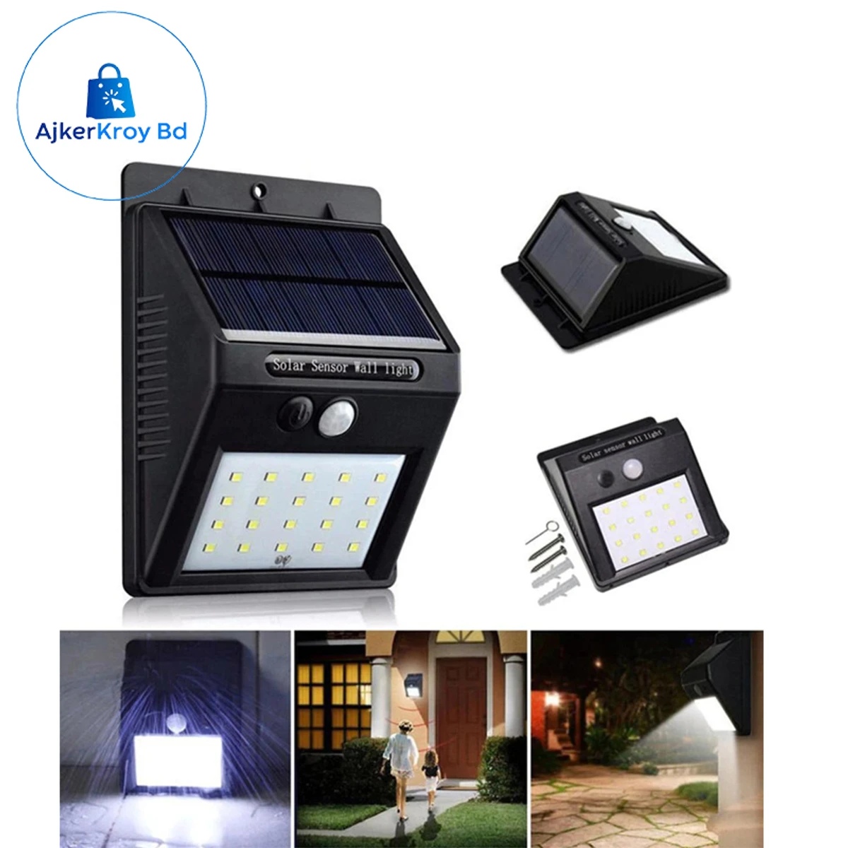 Solar Mirror Sensor Light (4Pcs)