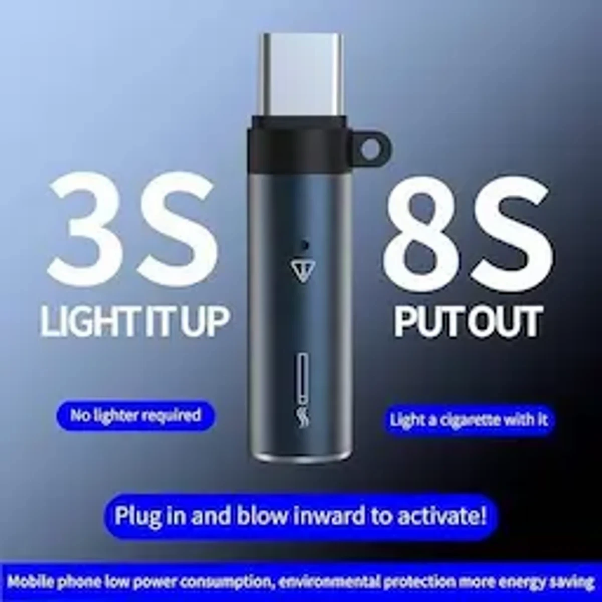 USB TYPE-C WINDPROOF ELECTRIC LIGHTER